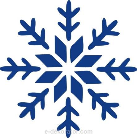 Płatek sniegu - snieg - naklejka scienna - szablon malarski - kod ED436