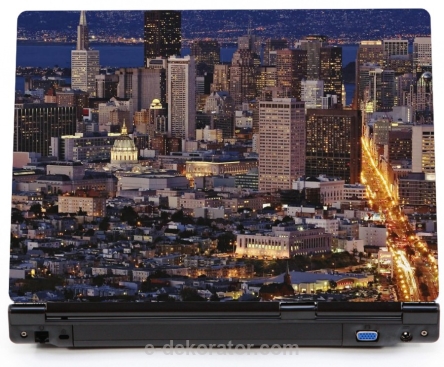 New Jork City panorama - naklejka na laptopa lapka - kod ED628