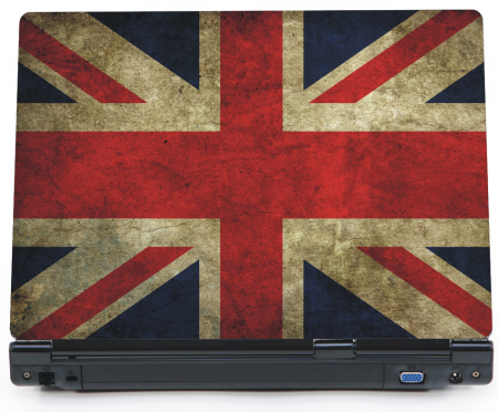 Flaga Wielkiej Brytanii - naklejka na laptopa lapka - ED703