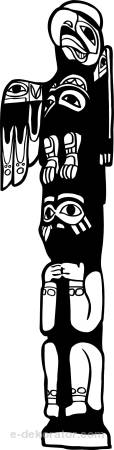 Rzeźba egipska - bogowie egipscy - naklejka scienna - szablon malarski - kod ED470