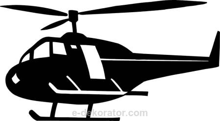 Medikopter - helikopter - naklejka scienna - szablon malarski  - kod ED464